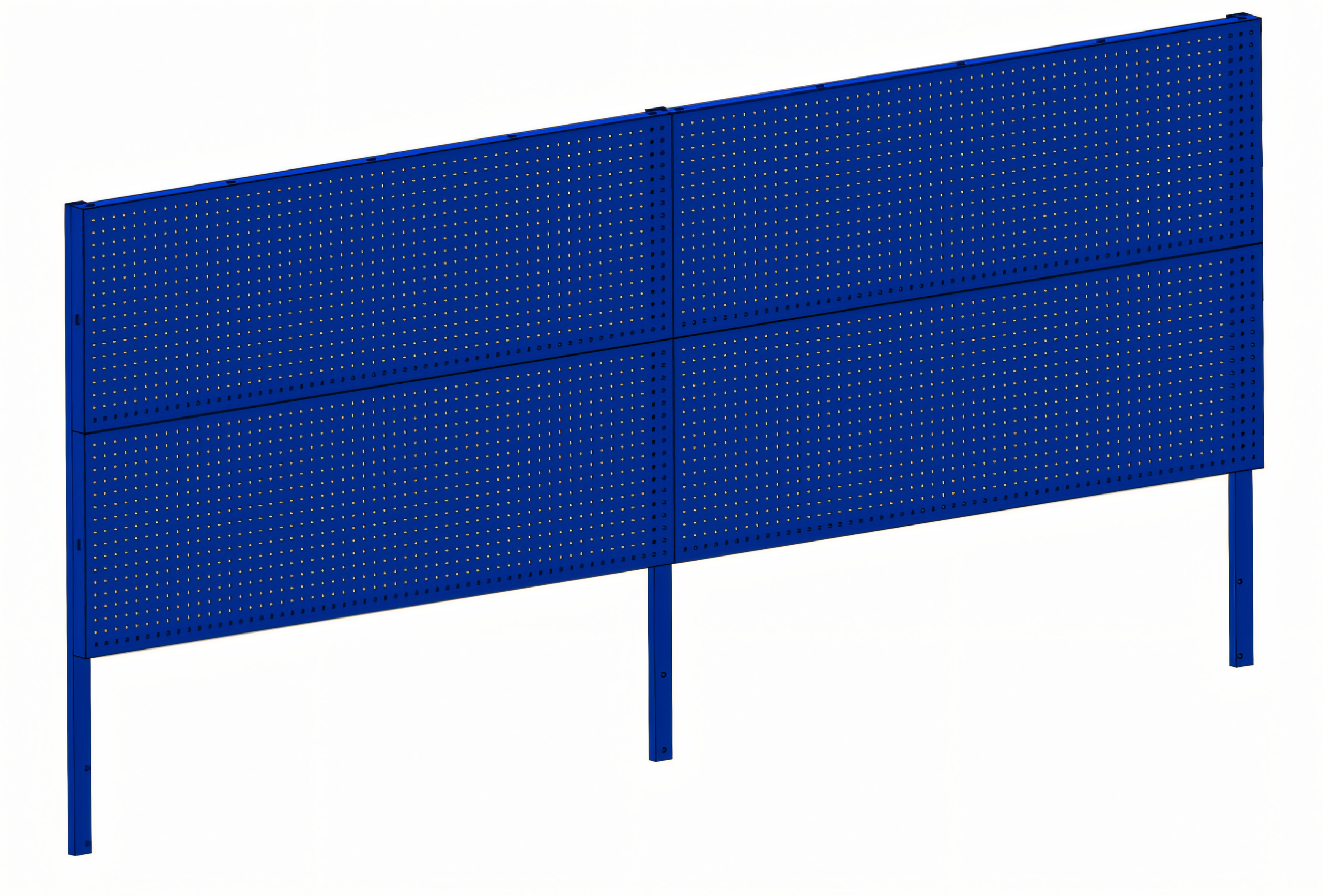 Lochwand 285 x 90 cm – Blau