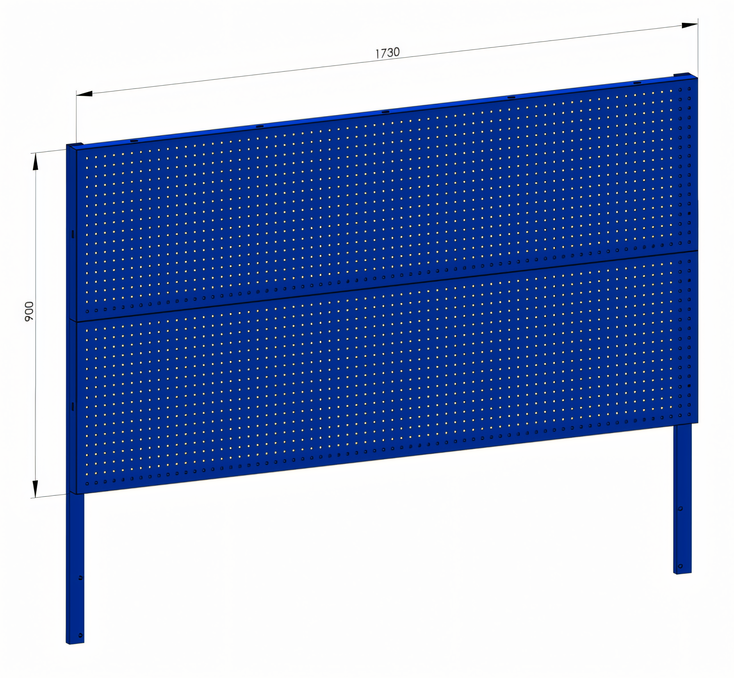 Lochwand 173 x 90cm – Blau
