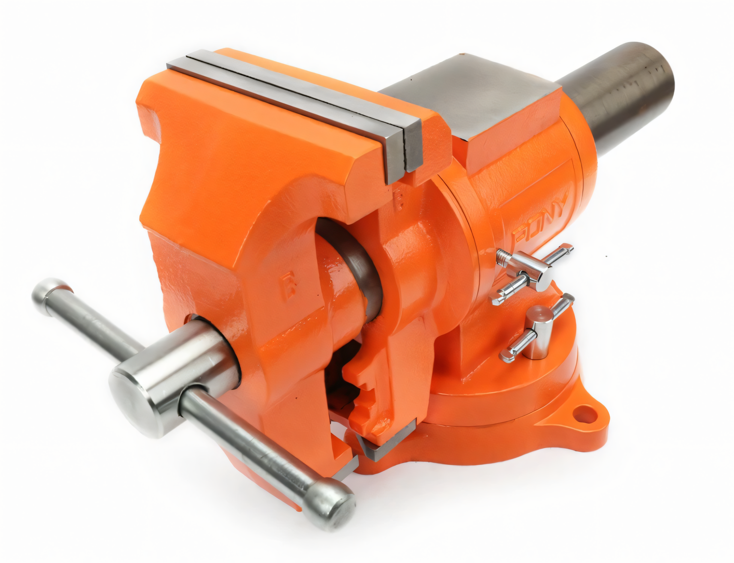 Drehbarer Schraubstock in zwei Achsen PONY JORGENSEN Heavy Duty  – Spannweite der Backen 125 mm